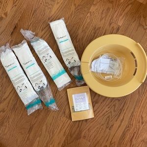 NWT Postpartum Sitz Bath Salt, Tub + Perineal Cold Pack